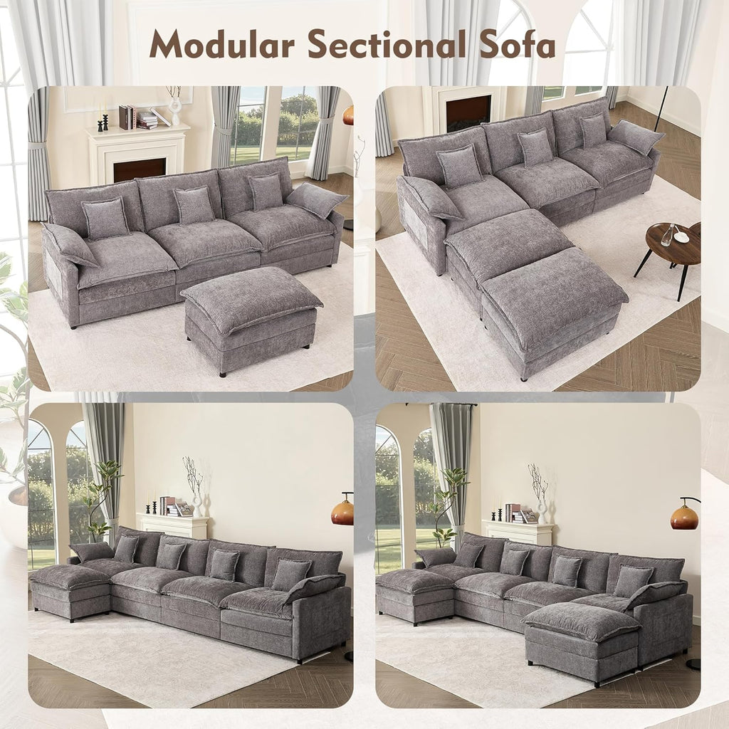108 U-shaped sofa modular sofa Comfortable cloud sofa