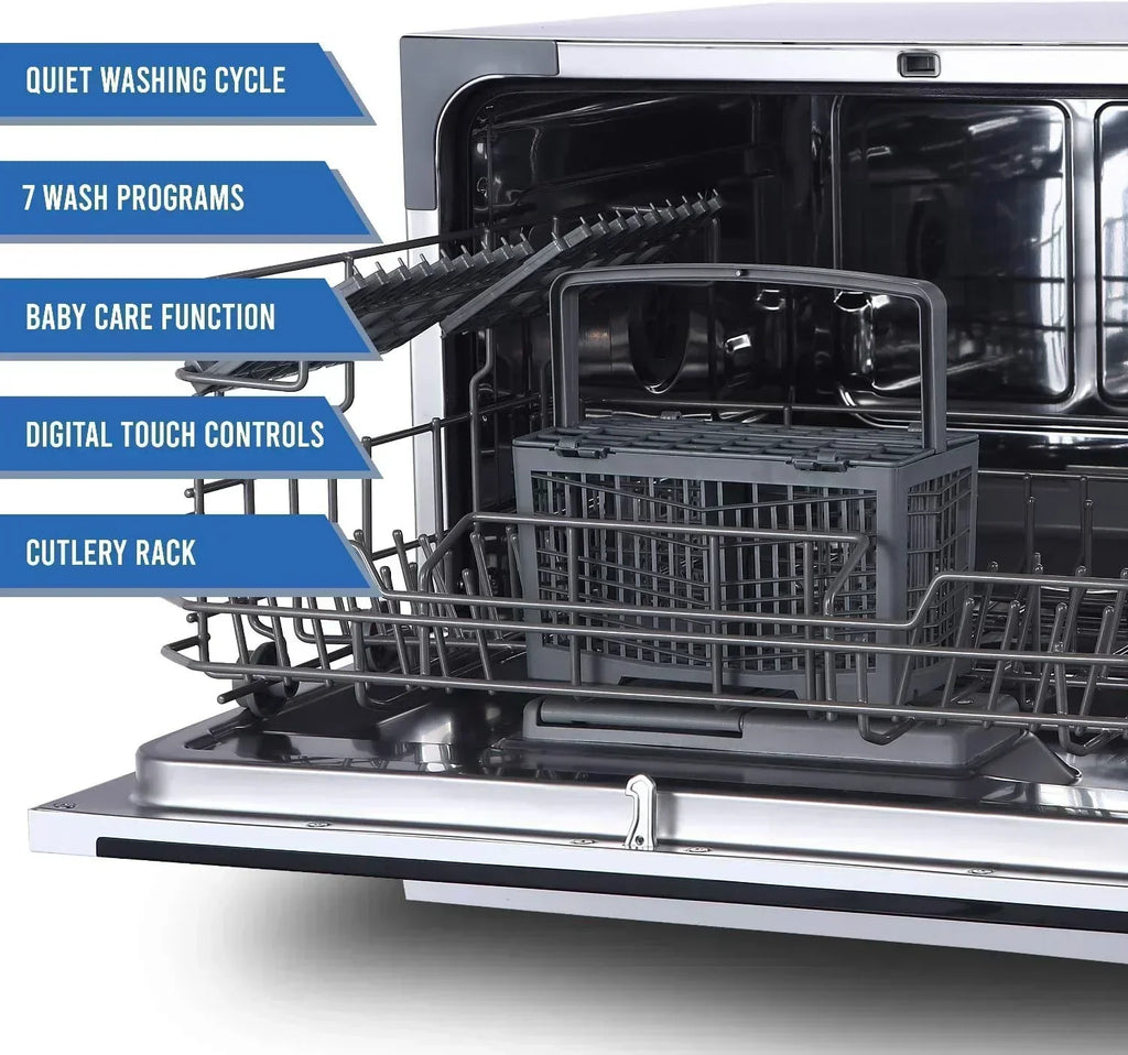 Farberware Compact 6-Station Dishwasher Portable Mini Countertop Dishwasher