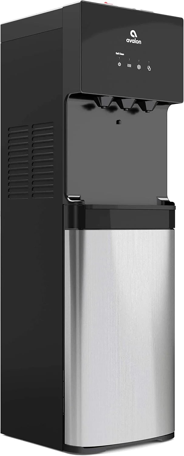 Avalon Bottom Loading Water Cooler Water Dispenser with BioGuard- 3 Temperature Settings - Hot, Cold & Room Water, Durable Stainless Steel Construction, Anti-Microbial Coating- UL Listed