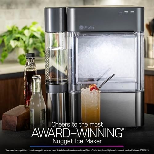GE Profile Opal 2.0 XL with 1 Gallon Tank Chewable Crunchable Countertop Nugget Ice Maker