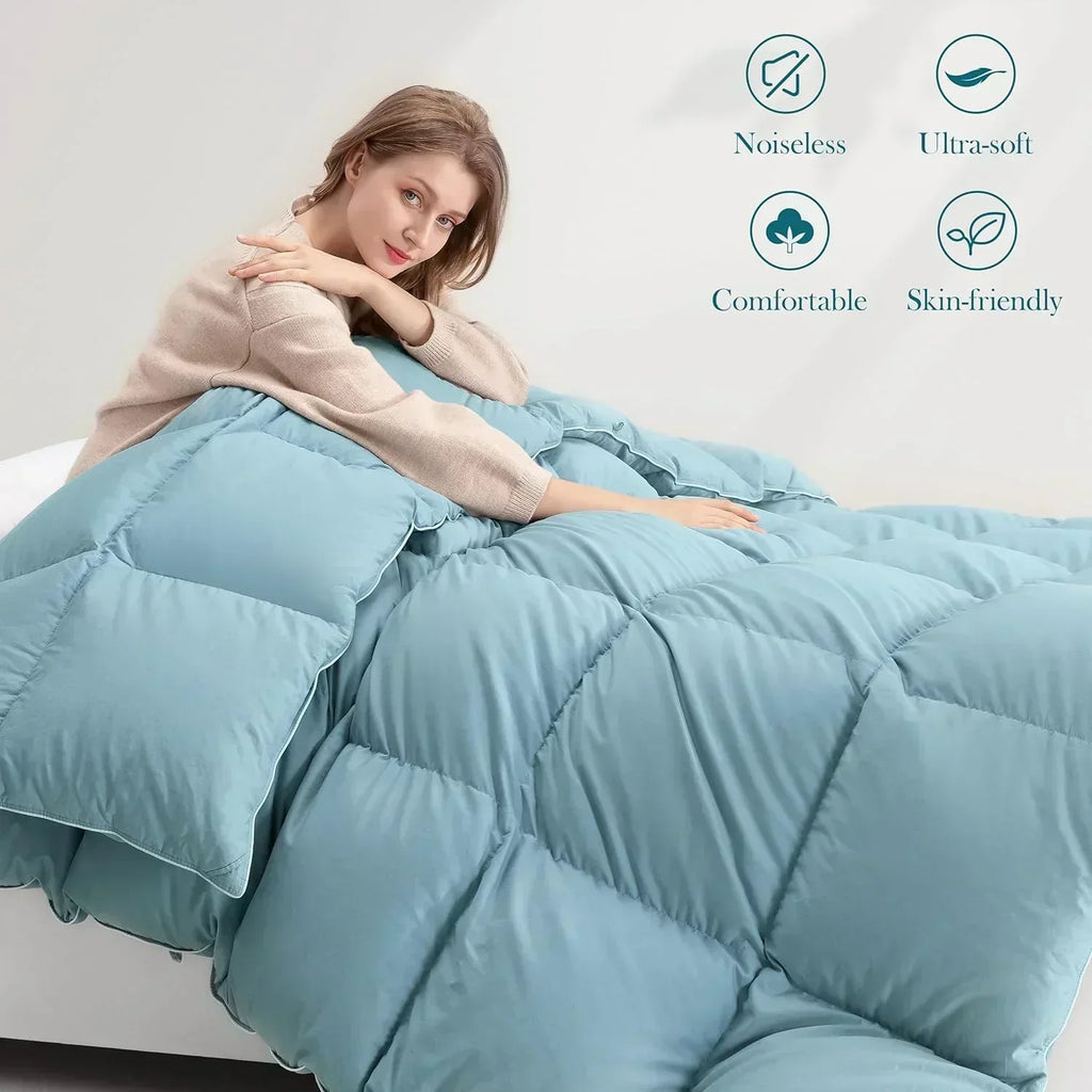 Premium Down Comforter 3D Baffle Box Design