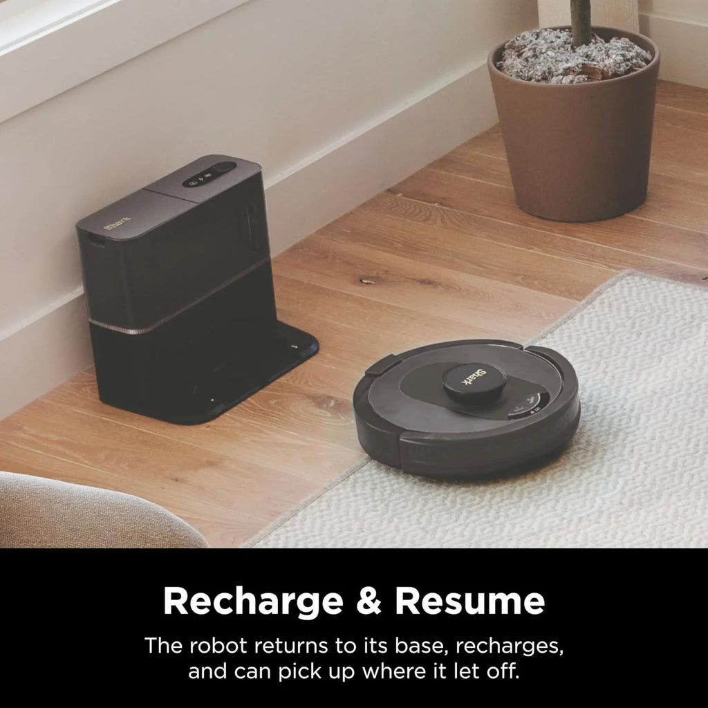 Voice Control Robot Vacuum with Matrix Clean Navigation, Home Mapping, 60-Day Capacity, XL Self-Empty Base for Homes with Pets, Carpet & Hard Floors, Cool Grey