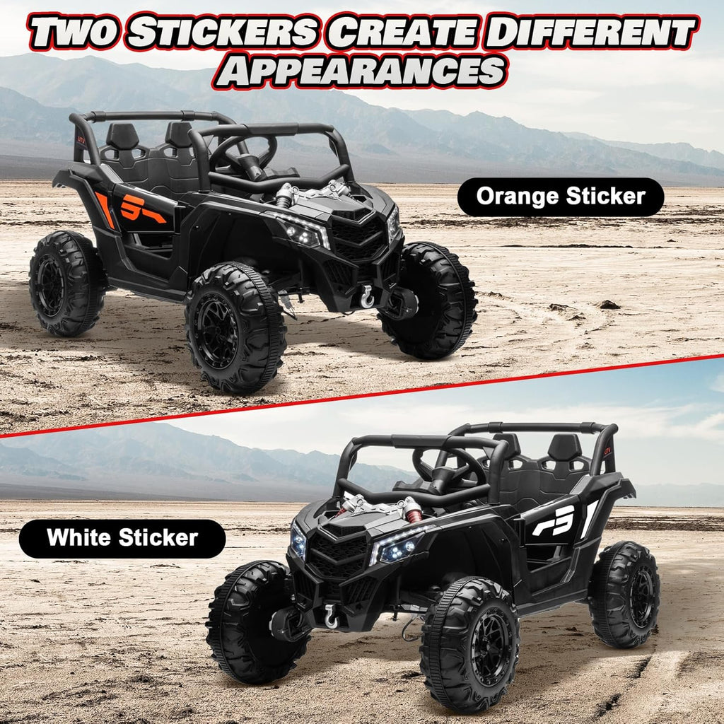 JOYRACER Kids Remote Control Car with 4 x 150W Motors Shock Absorbers Bluetooth MP3 Player