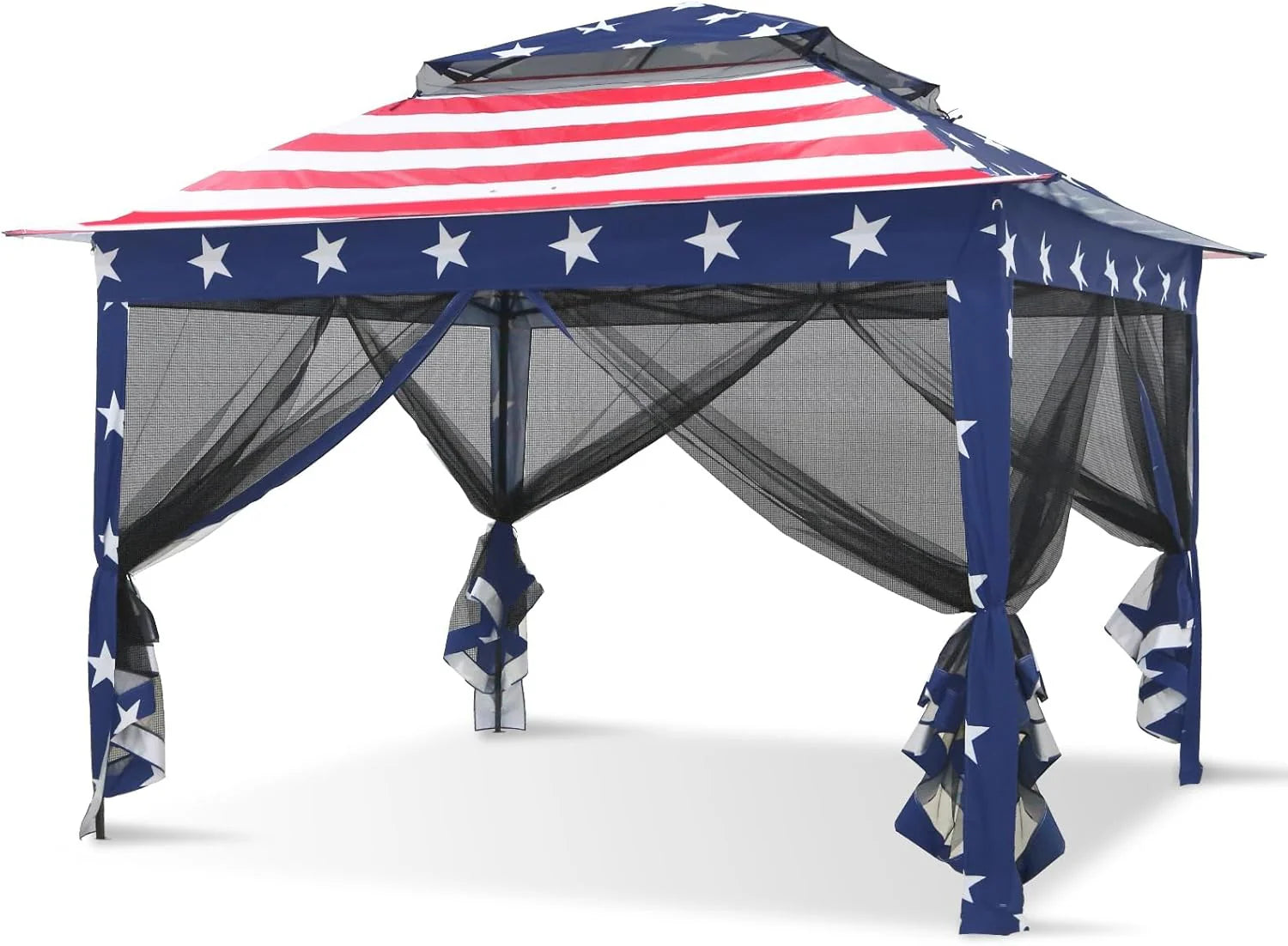 COOS BAY 11x11 Pop Up Gazebo with Mesh Netting, Instant Outdoor Canopy Tent, Water Resistant Shelter with UPF 50+ UV Protection, 121 Sq Ft Coverage, Beige