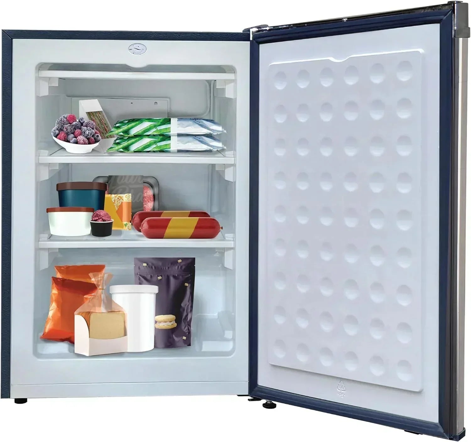 Frigidaire Upright Freezer 6.5 cu. ft. Deep Freeze Vinyl Coated Metal Wire Shelving Compact