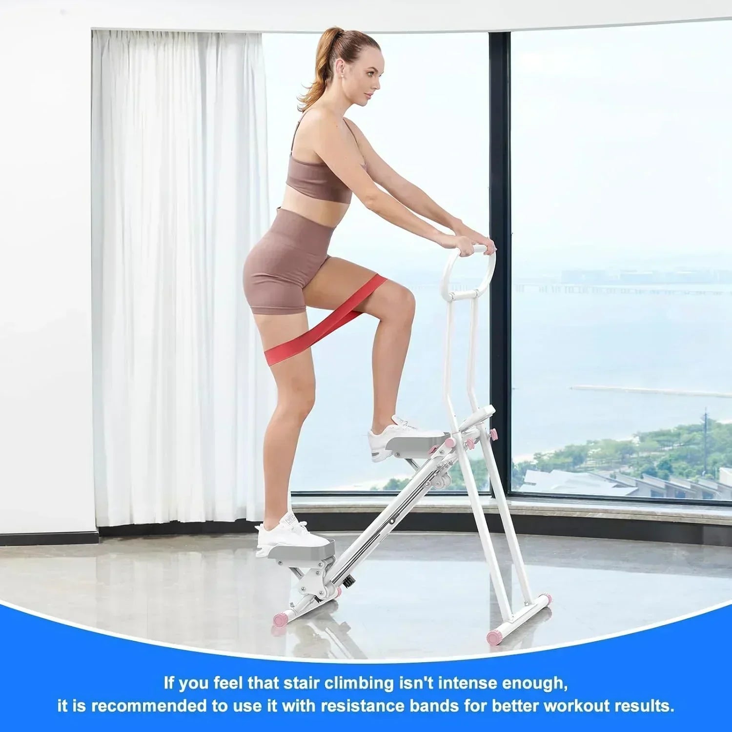 Stair Stepper for Home Gym Folding Vertical Climber Cardio Exercise Machine Stair Climber