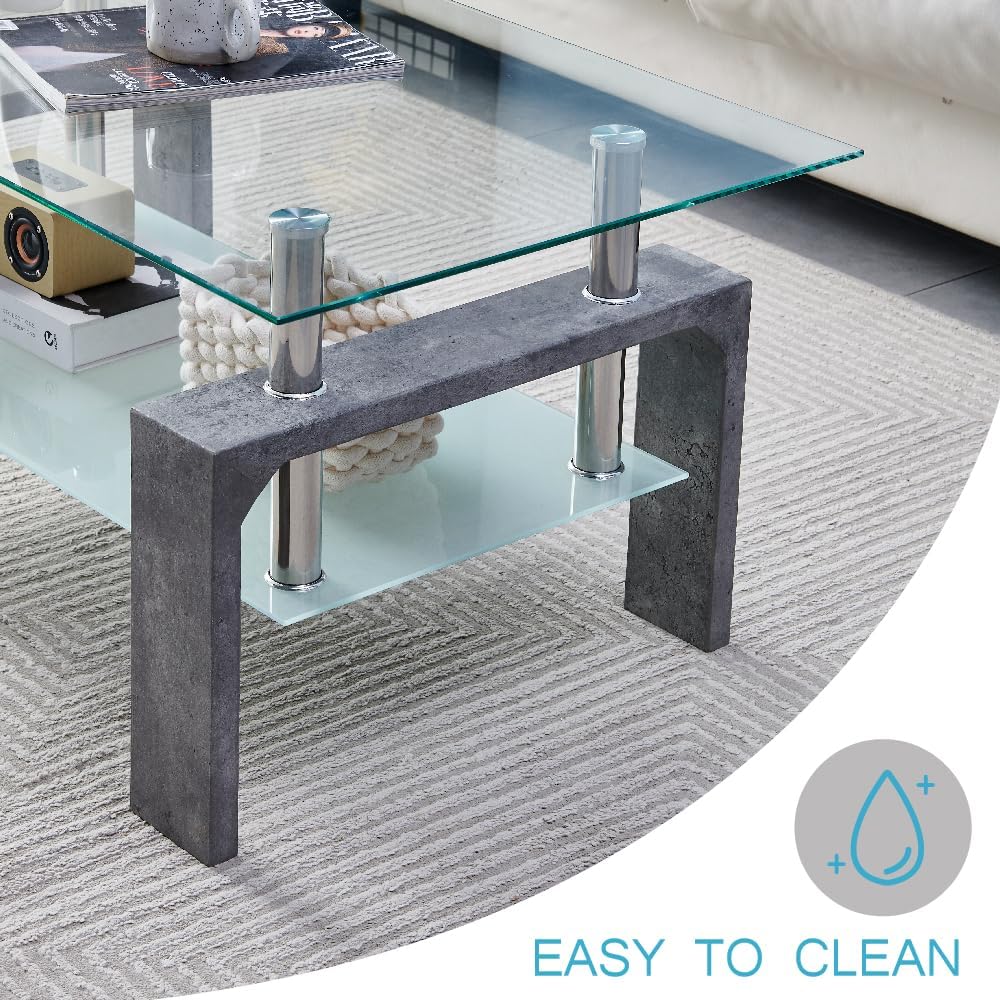 Living Room Rectangle Coffee Table Tea Table Suitable for Waiting Room Modern Side Coffee Table